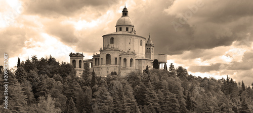 Bild auf Leinwand BOLOGNA ITALY: Sanctuary of the Madonna of San Luca is a basilica church in Bolo