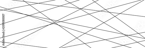 Foto Chaotic arrangement of straight geometric lines