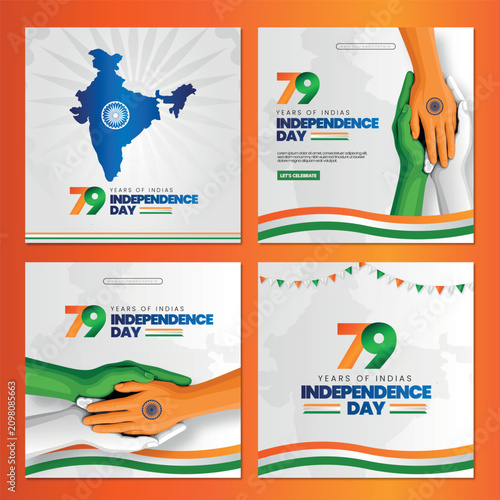 Fotografie 15 th August Indian Independence Day banner template design