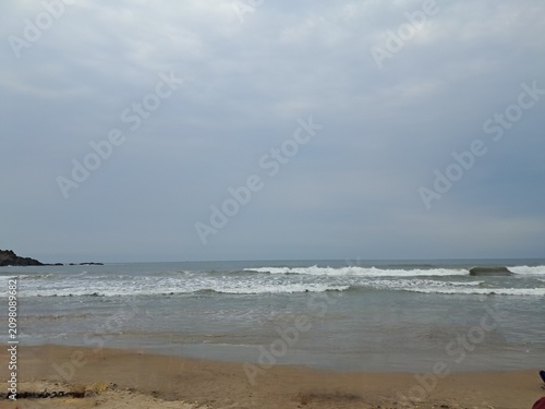 storm on the beach