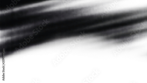 Monochrome halftone wave texture abstract used to add visual depth create retro or pop-art aesthetics provide high-contrast textures for web print microstock design