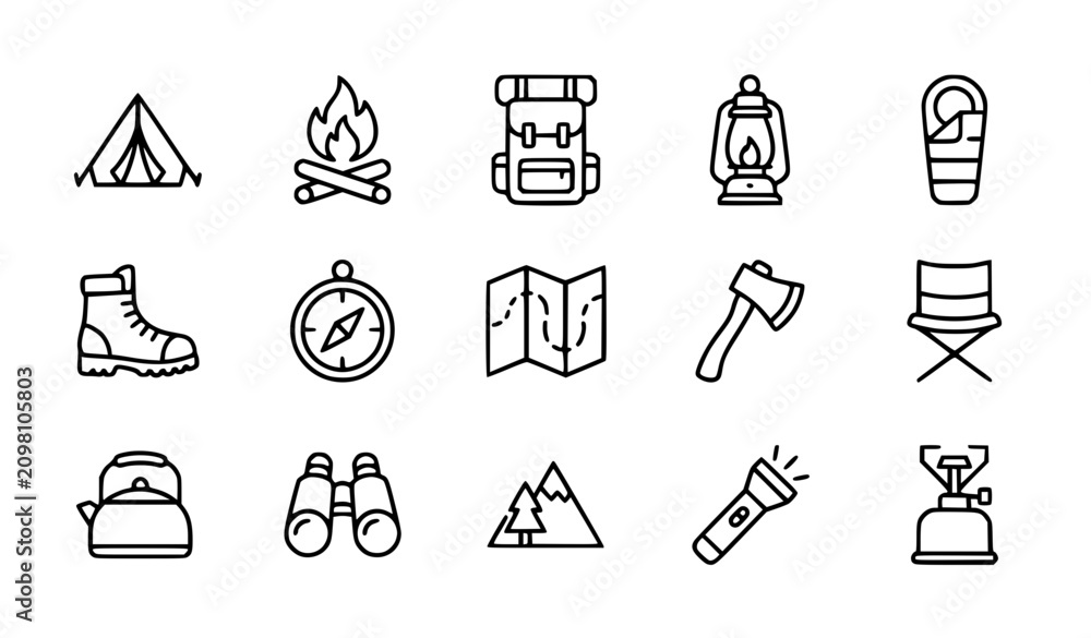 Fototapeta premium travel and tourism icons