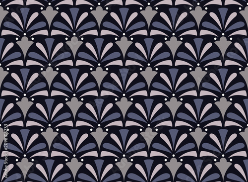 Geometric art deco seamless background. Classic retro vector pattern.
