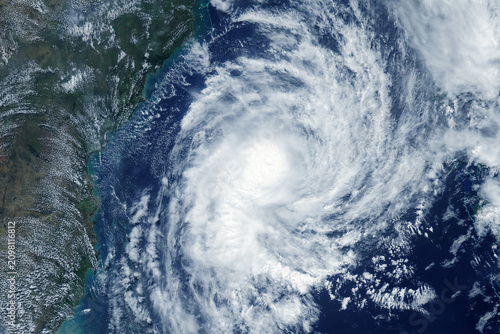 Hurricane, tornado from space. Elements of this image furnished by NASA