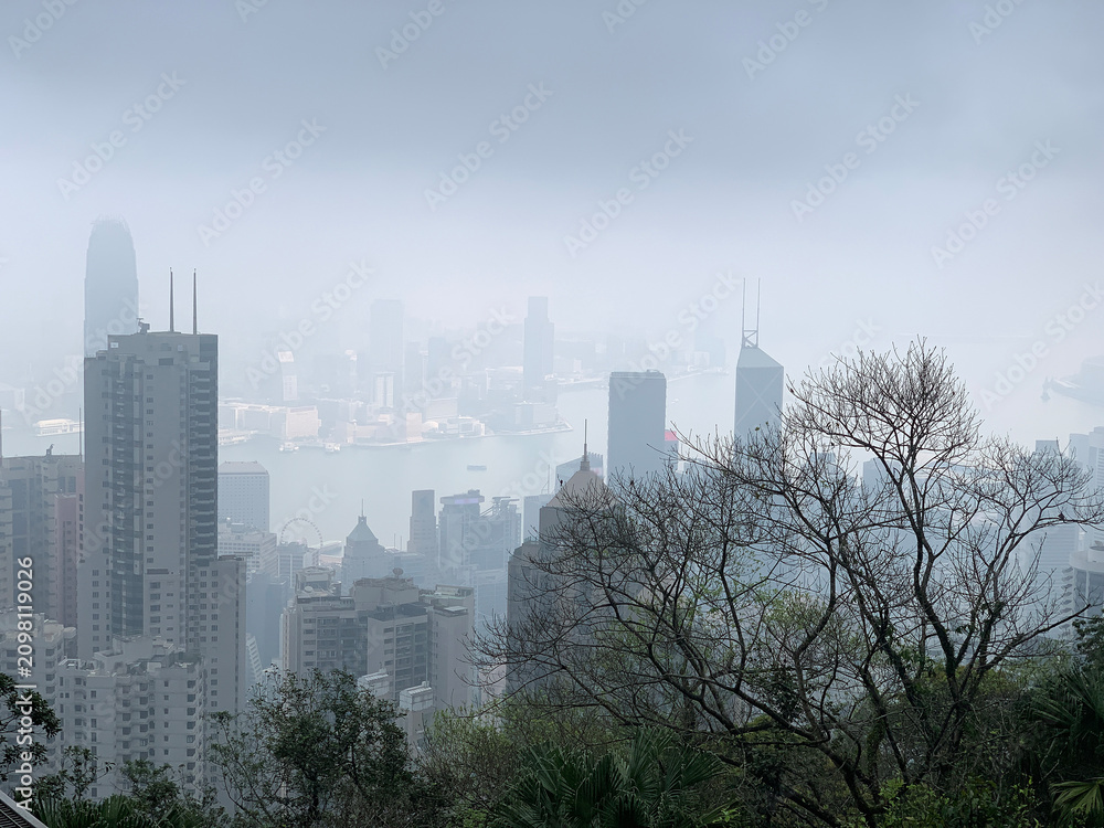 Fototapeta premium Hong Kong Greater Bay Area Cityscape, pacific ocean