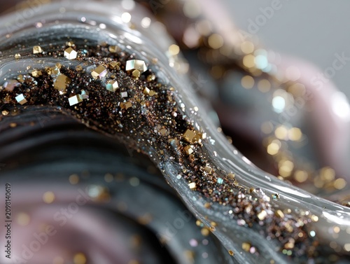 Luxurious Draped Satin Fabr...