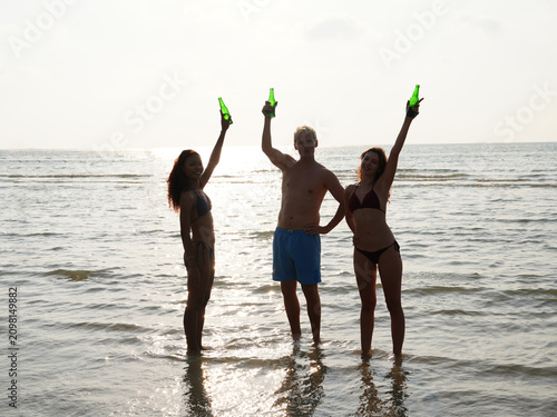 young teen on the beach