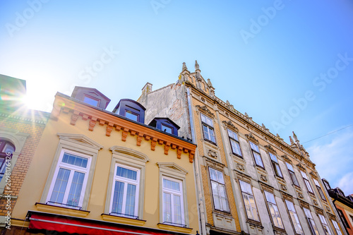 Quadro su tela Historic architecture in Sopron