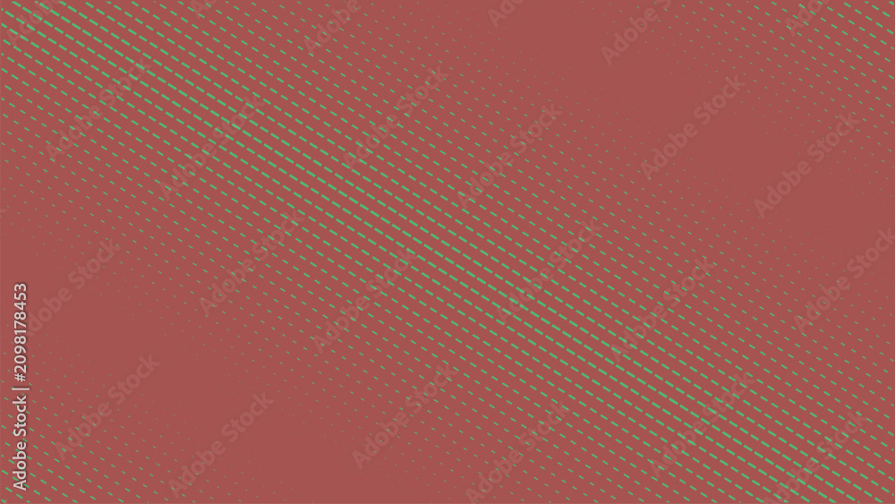 Fototapeta premium Halftone pattern background. Abstract red texture with diagonal dotted lines.