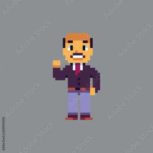 this is people in pixel art ,this item good for presentations,stickers, icons, t shirt design,game asset,logo and your project.