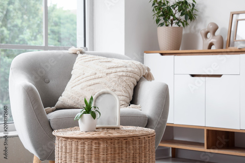 Cozy living room interior w...