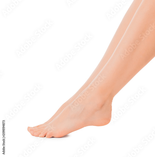 Female legs and feet with s...