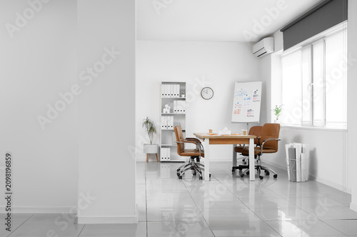 Modern office interior with...