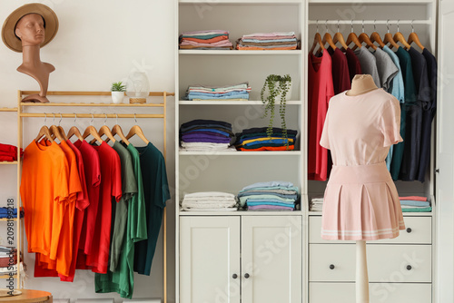 Interior of stylish dressin...
