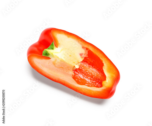 Half of red bell pepper on ...