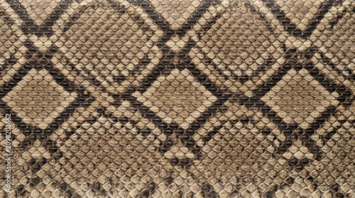 Close-up of Snake Skin Texture with Natural Pattern and Detail.