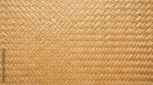 Close-up of woven straw texture for natural background or craft design.