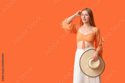 Beautiful young happy woman...