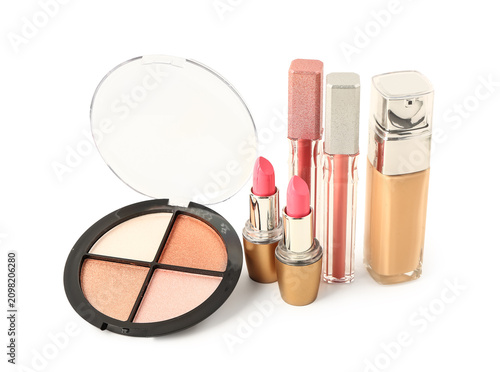 Set of different lipsticks,...