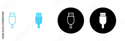 Usb icon vector. Flash disk sign and symbol. flash drive sign.