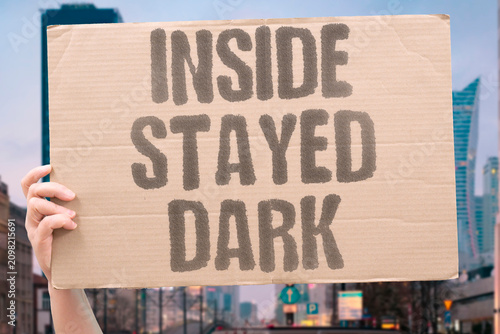 Konstfotografi "Inside Stayed Dark" No light shone within