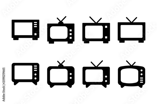 Tv icon vector illustration. television sign and symbol