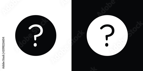 Bild auf Leinwand Help icon line pictogram set