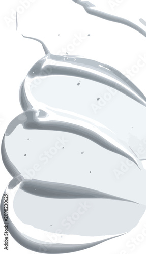 abstract white flowing liqu...