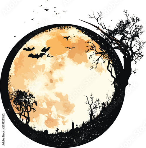 Halloween night, full moon,...