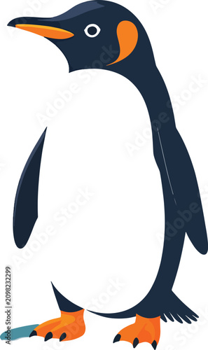Isolated penguin vector ill...