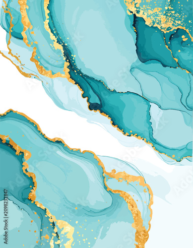 Abstract flowing fluid art ...