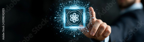 Abstract Atom Icon Interact...