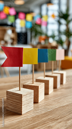 Colorful Flags Representing...