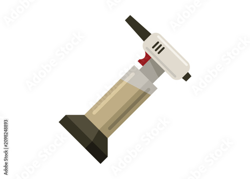 Kitchen torch. Simple flat illustration.