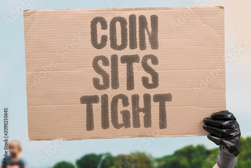 Fotografía "Coin Sits Tight" Currency remains firmly fixed