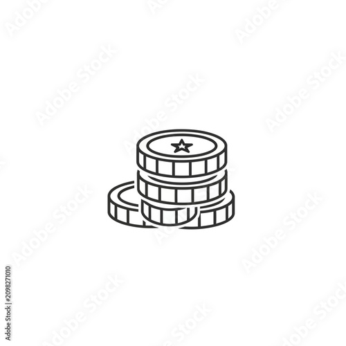 Stack of coins icon