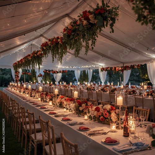 wedding reception at the restaurant