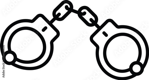 Fotografie Handcuffs for criminal detention and law enforcement