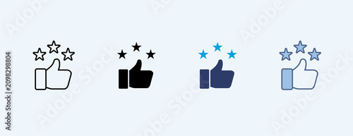 Feedback Multiple Icon Illustration Vector