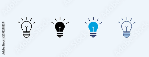 Bild auf Leinwand Innovation Multiple Icon Illustration Vector