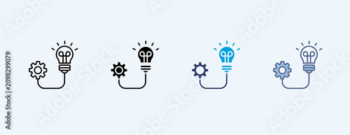 Process Development Multiple Icon Illustration Vector