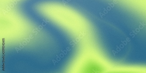 Vibrant lime green and blue gradient abstract background with heavy grain noise texture, retro colorful horizontal backdrop for creative website designs