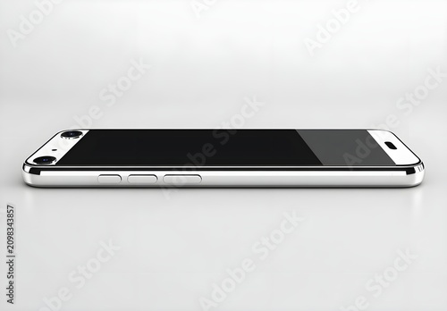 Sleek Silver Smartphone Side View