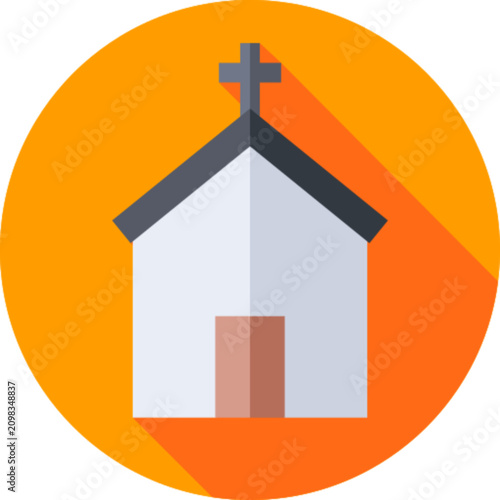 Church Religion Christianity Building Worship Icon