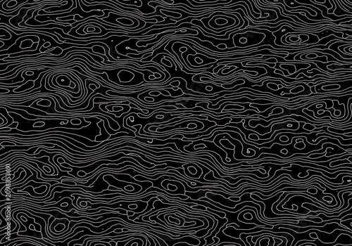 Abstract textured pattern with chaotic linear and curved elements in grayscale tones