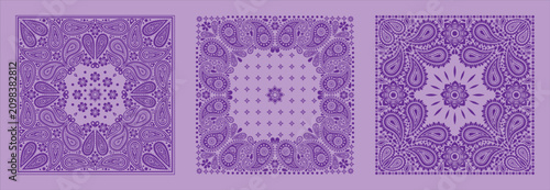 bandana paisley design art star