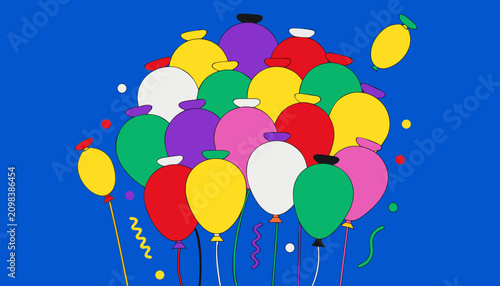 happy birthday balloons