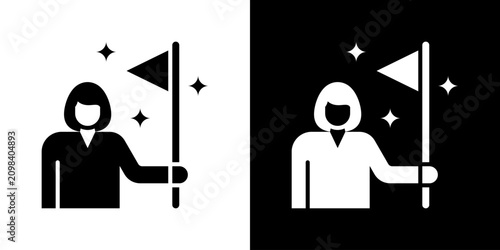 Fotografie Achievement Icon Set Multiple Style Collection