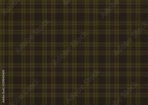 Bild auf Leinwand Dark academia plaid seamless pattern, vintage moss green and charcoal brown tart