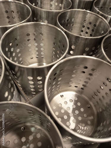 Obraz na plátne stainless steel kitchen utensils